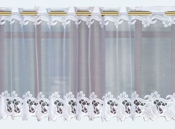 BIAŁY LAMBREKIN ŻAKARDOWY WYS 40 cm 31153