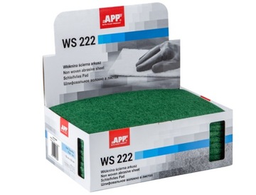 Włóknina ścierna gruboziarnista ZIELONA |150 mm x 230 mm | op. 10 szt. |APP