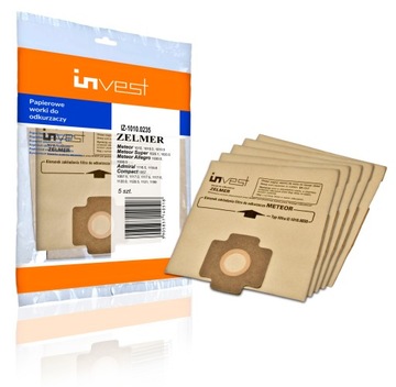 Worki papierowe ZELMER Meteor, Admiral, Compact