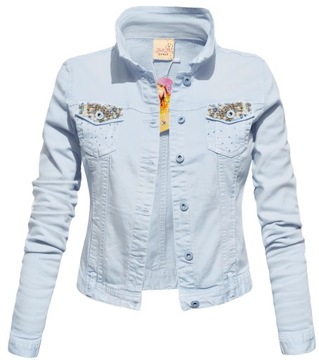 E031 KATANA Wiosna JEANSOWA kurtka JEANS kolor XXL