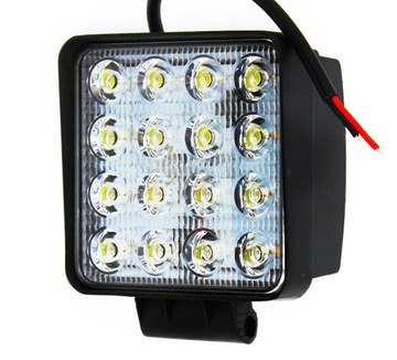 Szperacz LEDOWY Lampa robocza LED 48W 12-24V HALOGEN 16 LED GRUBA