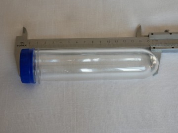 Контейнер-преформа для геокэшинга ПЭТ L 15,5/3,3см 5 шт.