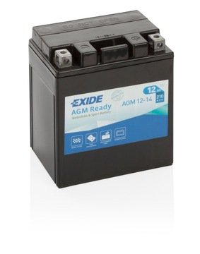 12 В 12 Ач AGM12-14 EXIDE AGM Готовый аккумулятор