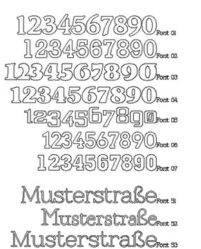 Номер дома с солнечной подсветкой 3-D 185x165