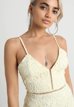 MISSGUIDED SUKIENKA DLA NISKICH ŻÓŁTA 36 1A7G5*