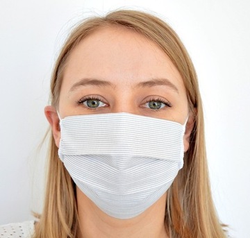 БЕЛАЯ ХЛОПКОВАЯ МАСКА УЛИЧНАЯ МАСКА ПОЛЬША