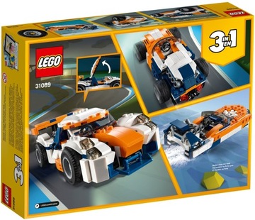 LEGO CREATOR 3IN1 31089 Автомобиль FORMULA 1 F1 МОТОРНАЯ ЛОДКА