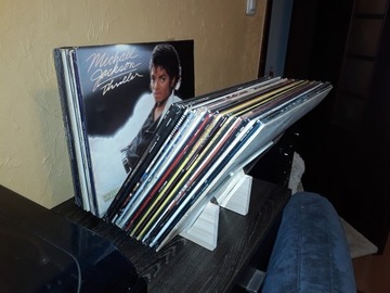 Подставка, папка, виниловый органайзер на 50 пластинок, яркий