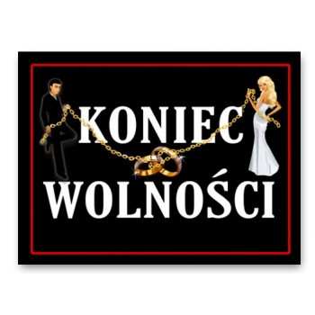 Naklejki na buty KONIEC WOLNOŚCI PARA czarne tło