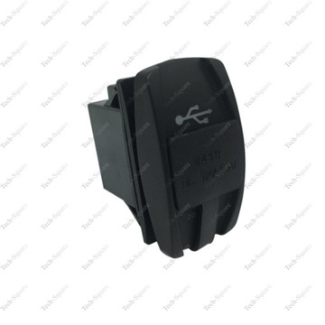 Монтажная розетка USB x2 3100мА 12-24В БЕЛАЯ