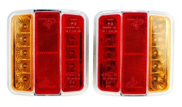 LAMPY TYLNE LED ZESPOLONE LEDOWE PRZYCZEPKI 12V KOMPLET PARA 3 FUNKCJE