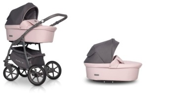 ГОНДОЛЬНАЯ КОЛЯСКА 2в1 / Базовый пастельно-розовый Riko