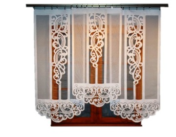 panel żakard PARIS 60x140 ażury ekran biały ażur