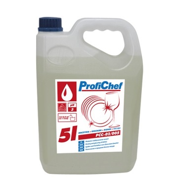 PŁYN DO ZMYWAREK PŁUCZĄCY 5L PROFICHEF PCC-02/005