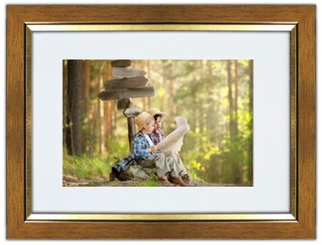Tokio ramka 18x24 +p-p na zdjęcie 13x18 złotaA