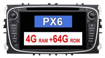 Радио Android 12 DVD 4/64 GPS FORD Mondeo Focus