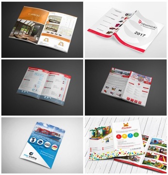 Projekt graficzny ulotka broszura reklamowa STRONA