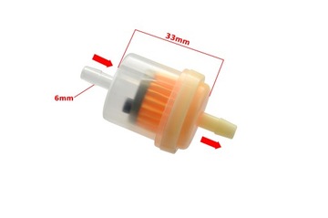ТОПЛИВНЫЙ ФИЛЬТР ДЛЯ СКУТЕРА, МОТОЦИКЛА, квадроцикла, квадроцикла, 6 мм.