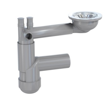 СИФОН НАСТЕННЫЙ РУКОВОДСТВЕННЫЙ 1 КОЛОКОЛЬЧИК ДЛЯ ГРАНИТНОЙ МОЙКИ