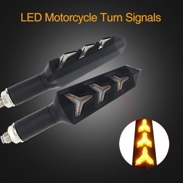 KIERUNKOWSKAZY LED DO MOTOCYKLA DYNAMICZNE 2 SZT.
