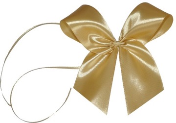 Подарочный БАНТ, атласная лента – 4 шт БОЛЬШОЙ салатовый.