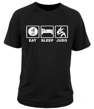 koszulka eat sleep JUDO kimono belka S