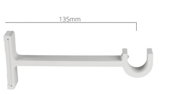 Karnisz pojedynczy 19 mm Rullo 400 cm Biały Czarny