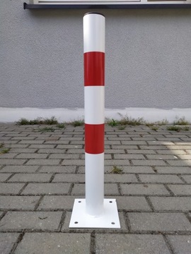 ПАРКОВОЧНЫЙ СТОЙК, БЕЛЫЙ И КРАСНЫЙ, FI60