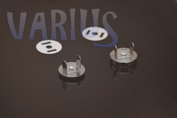 МАГНИТНАЯ ЗАМОК ДЛЯ СУМКИ 18мм СЕРЕБРЯНО-НИКЕЛЬ С УСАМИ 2 комплекта VARIUS