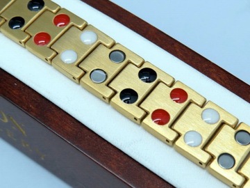 ЗОЛОТОЙ БРАСЛЕТ ЗДОРОВЬЯ МУЖСКОЙ МАГНИТНЫЙ БРАСЛЕТ СИЛЬНЫЙ ОРИГИНАЛ