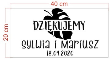 СВАДЕБНЫЕ благодарственные наклейки на коробку ЗЕРКАЛО