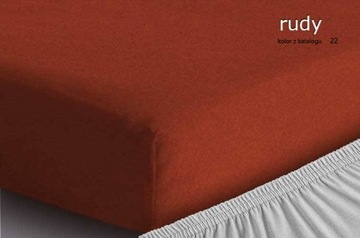 Prześcieradło z gumką FROTTE 140x200 rudy