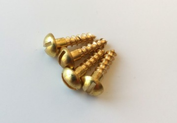 Wkręty mosiężne DIN96 4 x 16 mm 4 szt. do drewna