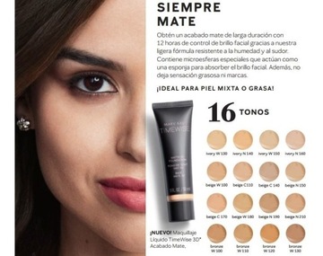 Матирующая тональная основа Mary Kay цвета слоновой кости N160