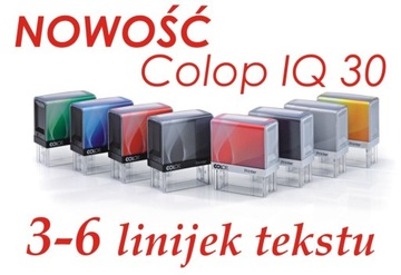 PIECZĄTKI PIECZĄTKA COLOP IQ 30 1-6 linijek tekstu