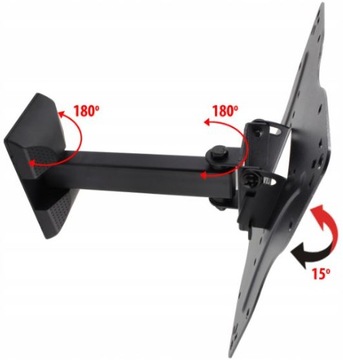 УГЛОВОЙ КРОНШТЕЙН ДЛЯ МОНИТОРА ТЕЛЕВИЗОРА 13–42 VESA