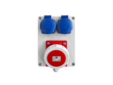 SKRZYNKA ELEKTRYCZNA 1x16A 5P 400V / 2x230V IP67