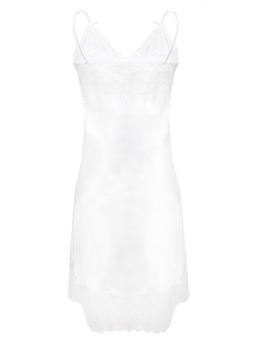 KAREN AGATHA haleczka z satyny *XL* BIEL ślub