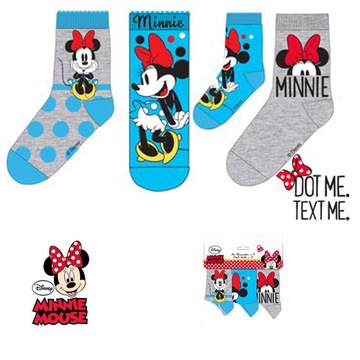 MINNIE MOUSE Skarpetki dziecięce 3-PAK 23/26