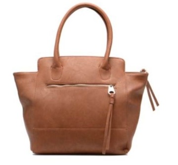 PIECES- torebka damska shopper, poliuretan.