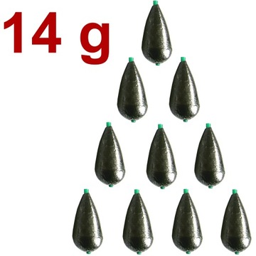 Ołów CIĘŻAREK ŁEZKA Z IGIELITEM OLIWKA 14 g