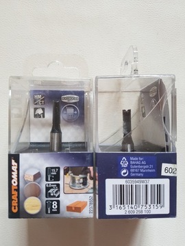 CRAFTOMAT Frez rowkowy dwuostrzowy do drewna 8 mm