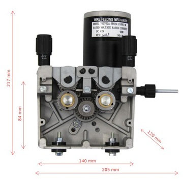 4-роликовый механизм подачи проволоки 4RA DC 24 В