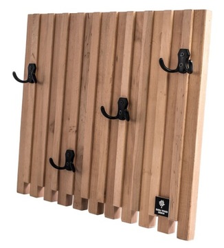80 cm PRODUCENT WIESZAK ŚCIENNY DREWNO LITE WDC-44