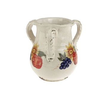WAZA ceramiczna hand made INDONEZJA 'fruit' 3 uszy
