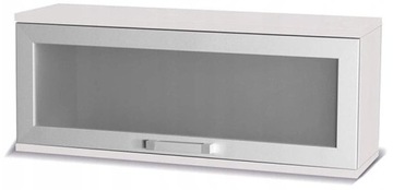 Szafka wisząca 100 cm z szybą biały mat X14