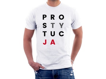 KOSZULKA PROSTYTUCJA Konstytucja NADRUK - M