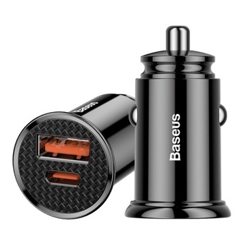 Автомобильное зарядное устройство Baseus USB Type C QC 4.0