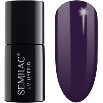 SEMILAC LAKIER HYBRYDOWY 100 BLACK PURPLE 7ML