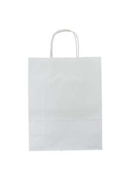 Torba torebka papierowa biała MIA 240x110x310 25sz